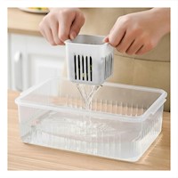 Depositos Escurridores Multiuso 6 en 1 Blanco Cocina Y+Regalo Sticker